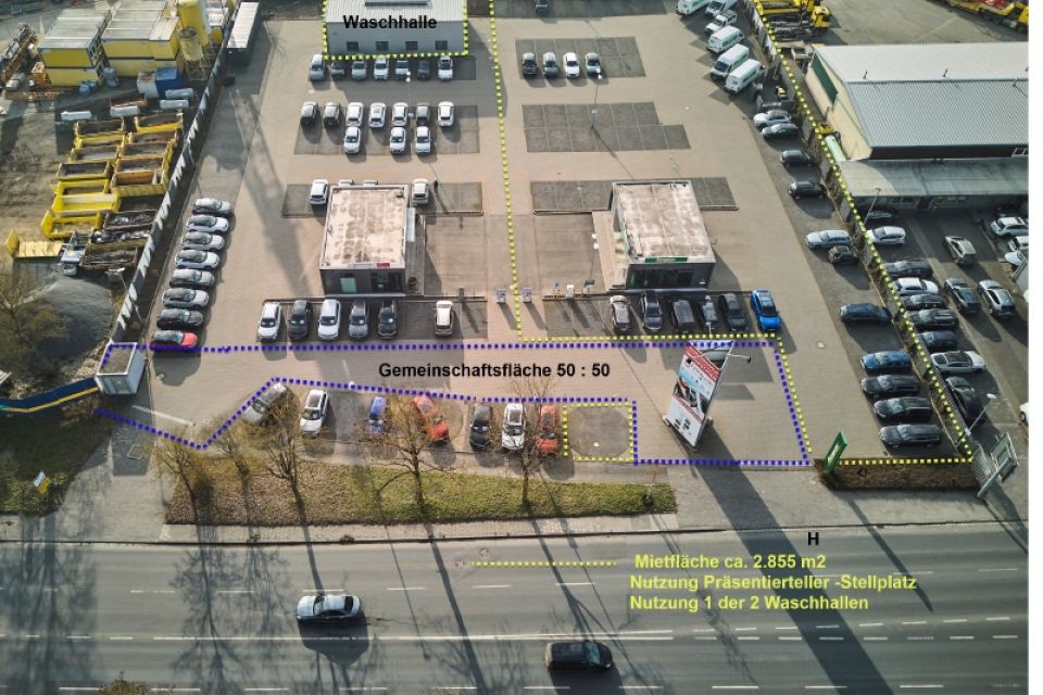 ca 2855 m2 Variante GELBE Mietfläche 